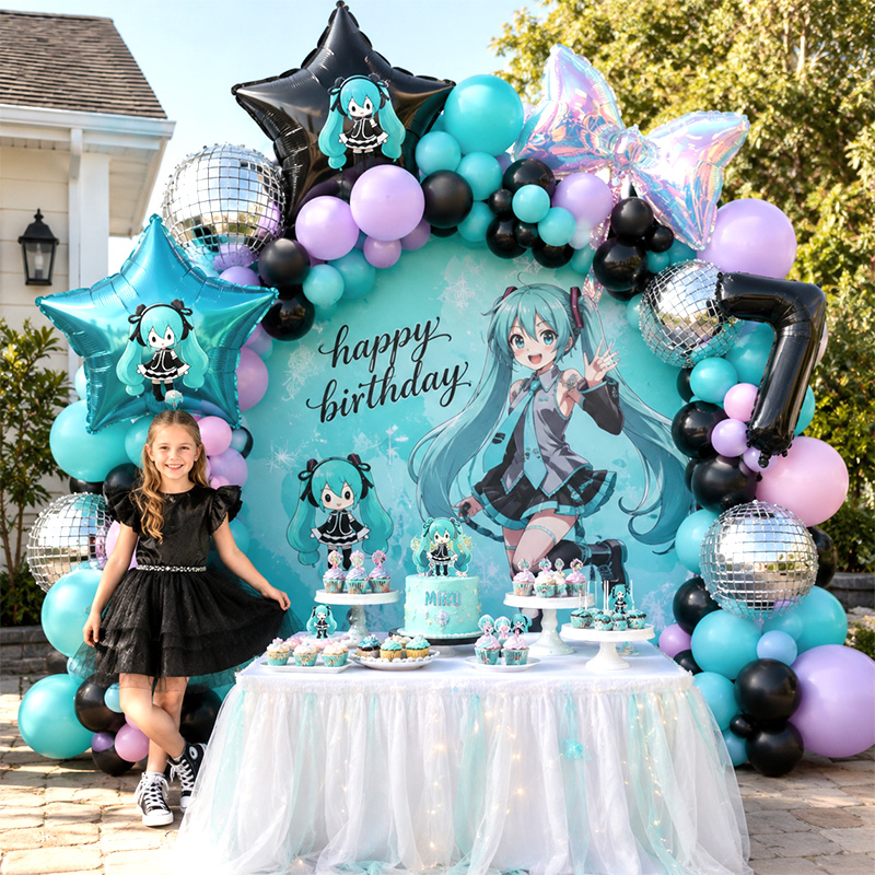 Balloon Arch Kit - Hatsune Miku Virtual Singer Balloon Arch