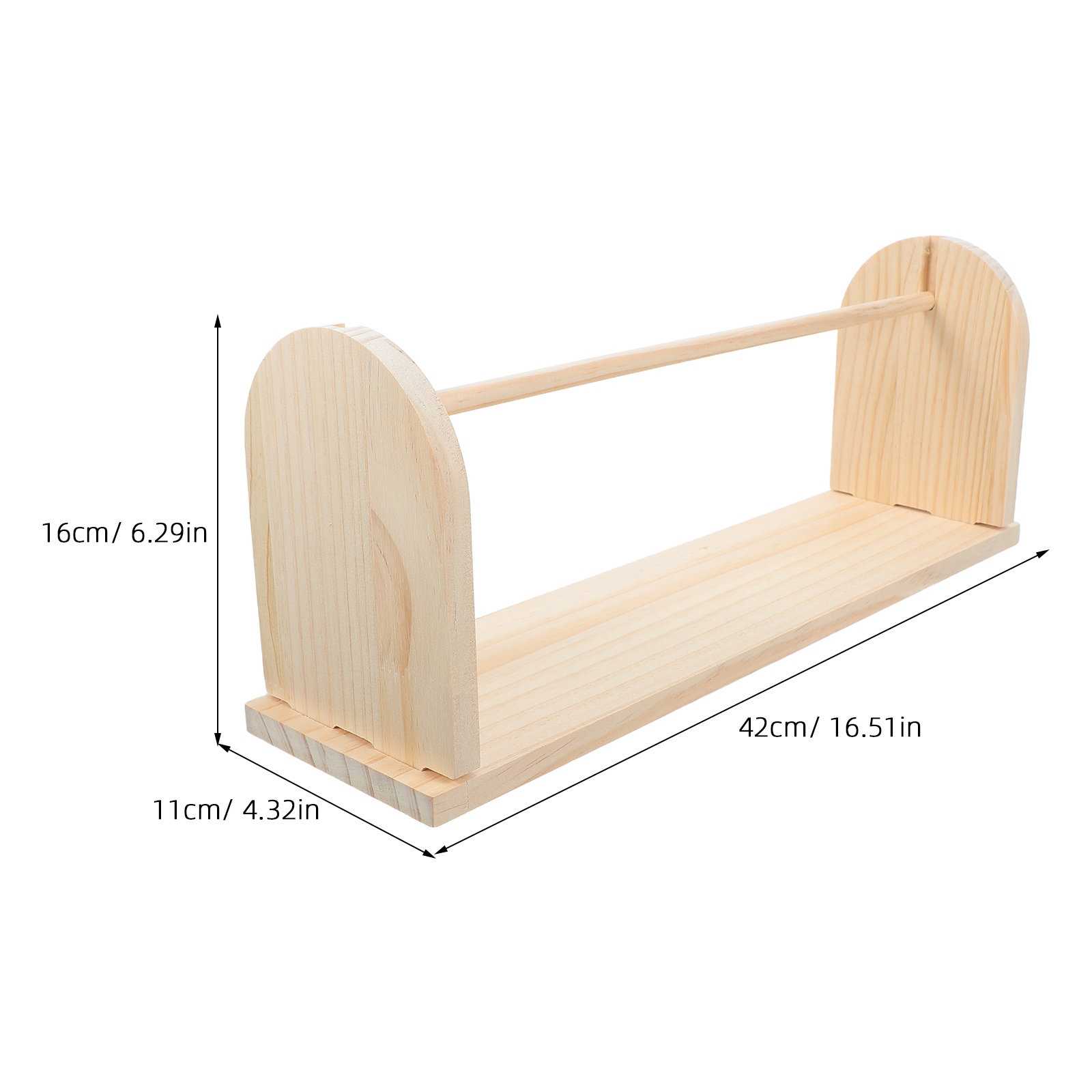 Wooden Tabletop Paper Roll Hol - Papercraft Supply Ribbon recension och pris