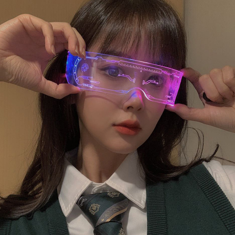 LED Luminous Colorful Sunglass - Neon Sign Party recension och pris