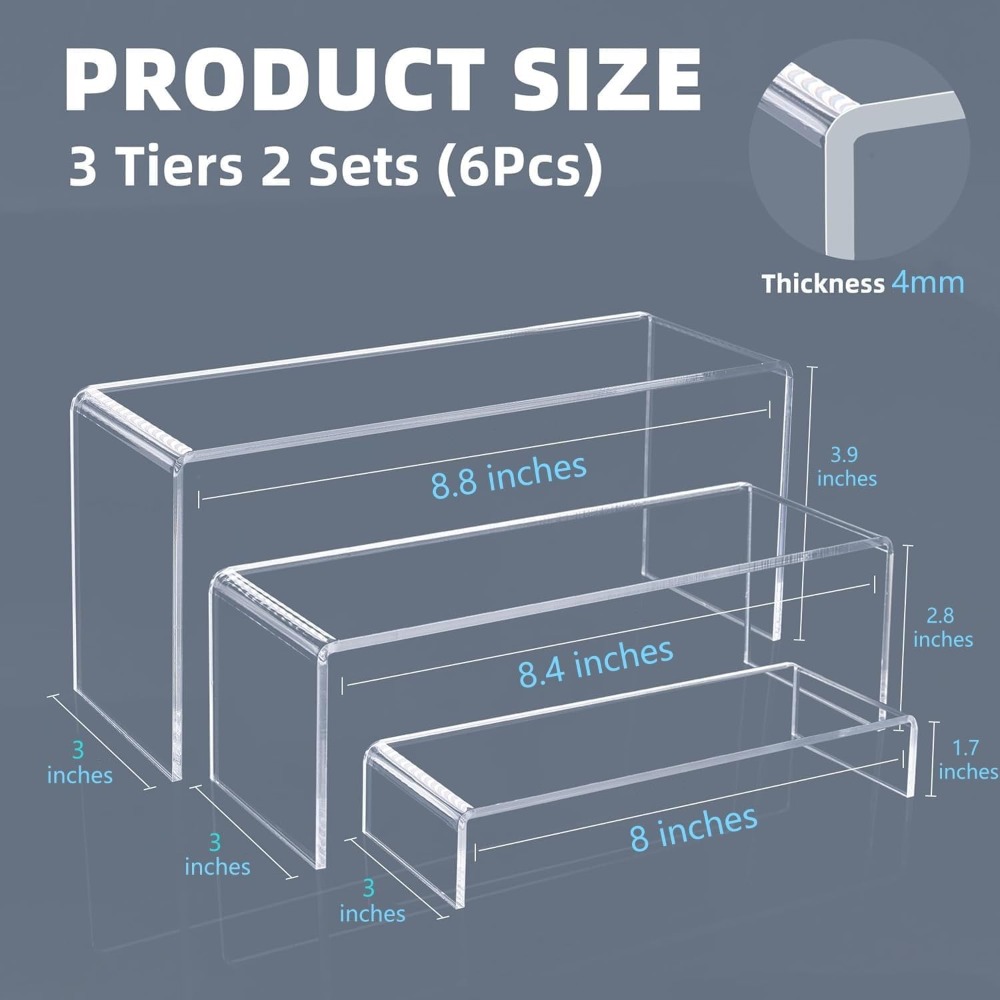 6 Pack Clear Cupcake Display R - Cupcake Stand Tier recension och pris