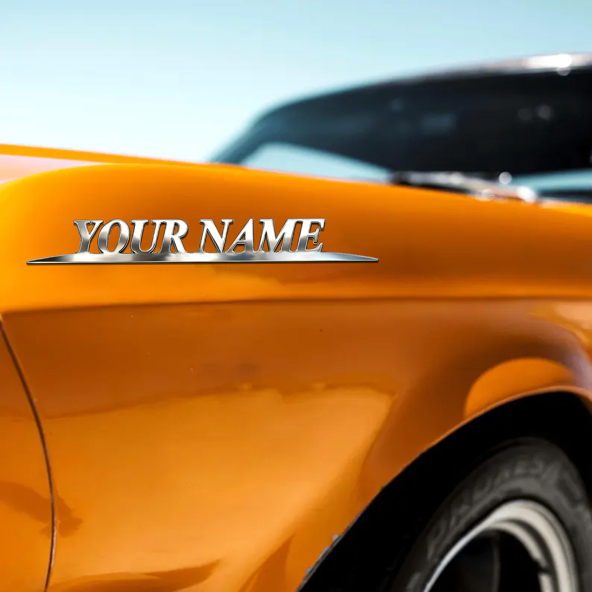 Metal Trendy YOUR NAME Sticker - Event Suppliers recension och pris