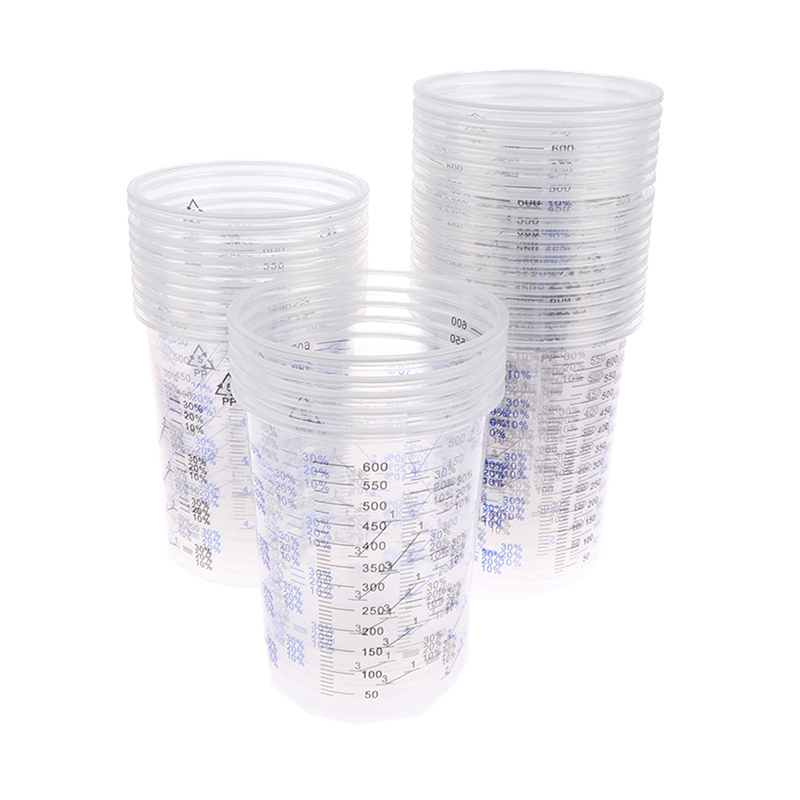 10/50pcs Paint Mixing Calibrat - Plastic Cup 50Pcs recension och pris