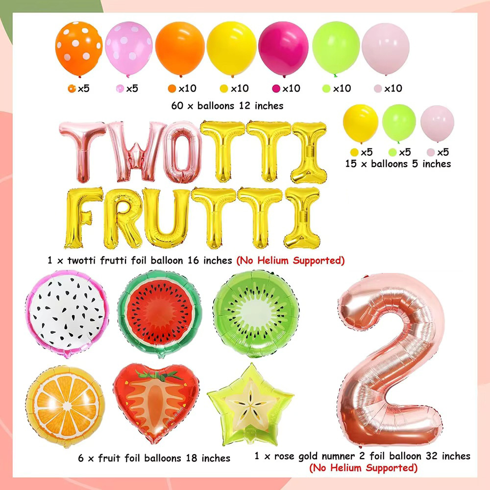Twotti Frutti Girls Birthday P - Balloon Arch Kit recension och pris