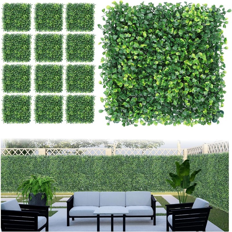 1/3/6Pcs Artificial Plants Gra - Flower Wall Panel recension och pris