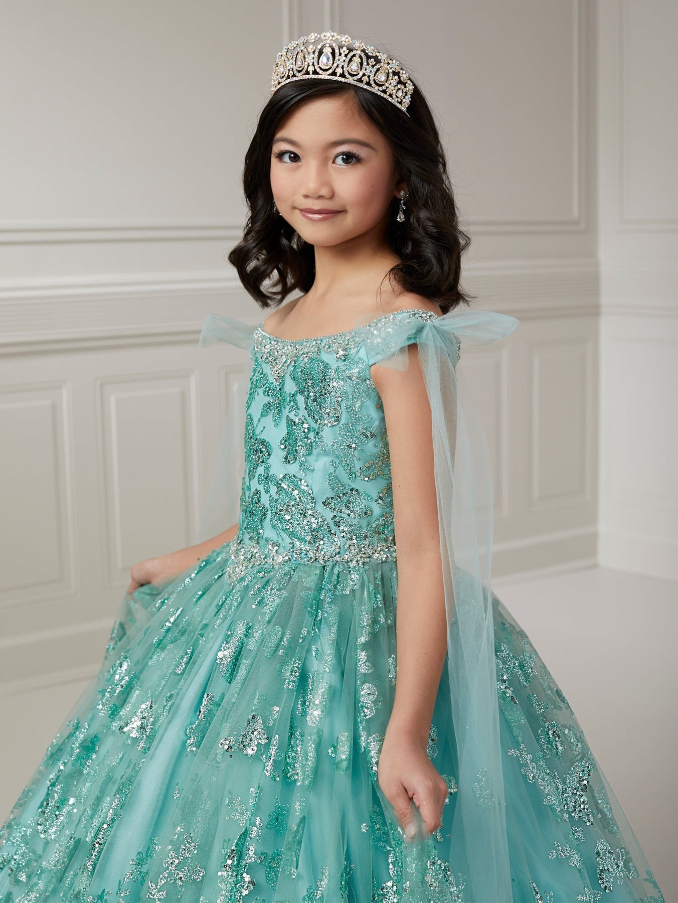 Gorgeous Flower Girl Dress Gre - Birthday Sash Glitter recension och pris