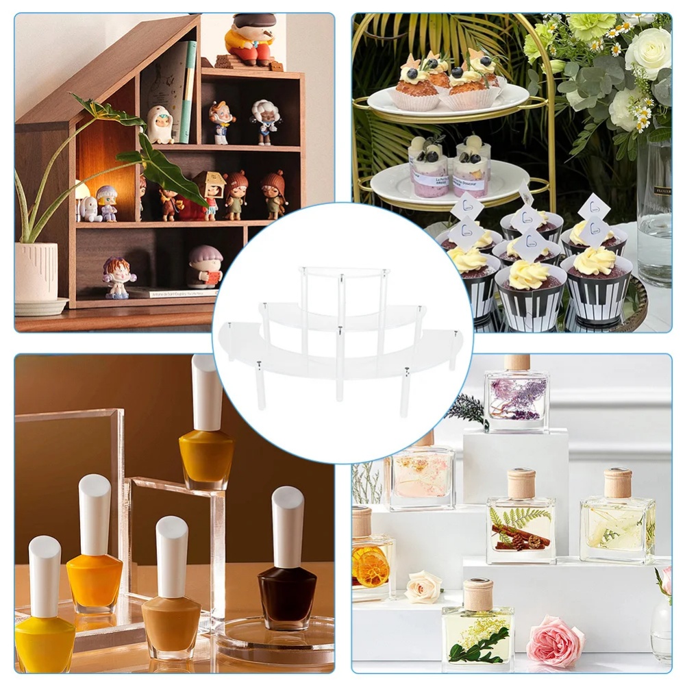 1/2pack Acrylic Display Riser  - Cupcake Stand Tier recension och pris
