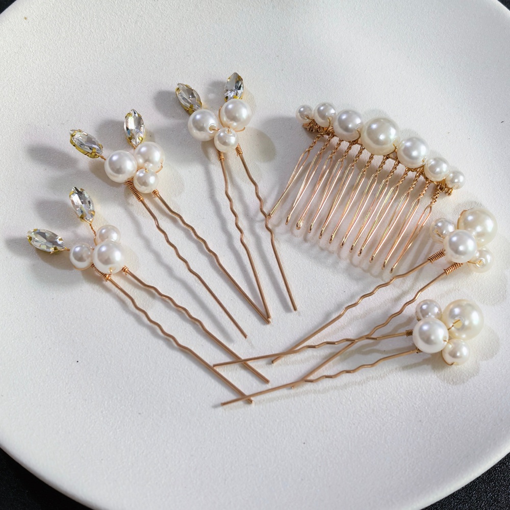 Pearl Crystal Hair Pins Comb S - Event Suppliers recension och pris