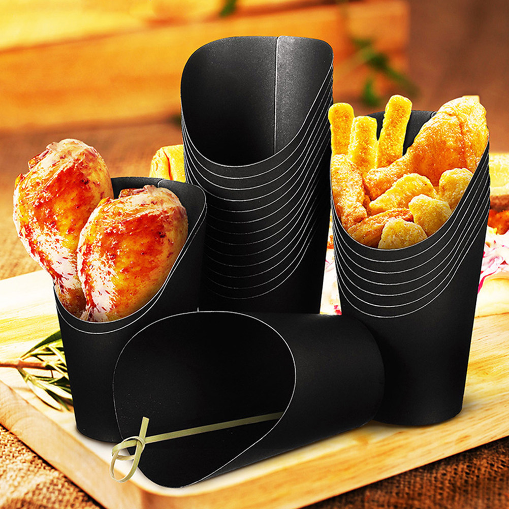 50Pcs Kraft Paper French Fry C - Plastic Cup 50Pcs recension och pris