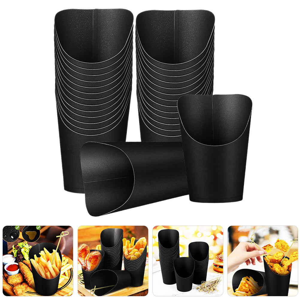 50Pcs Kraft Paper French Fry C - Plastic Cup 50Pcs recension och pris