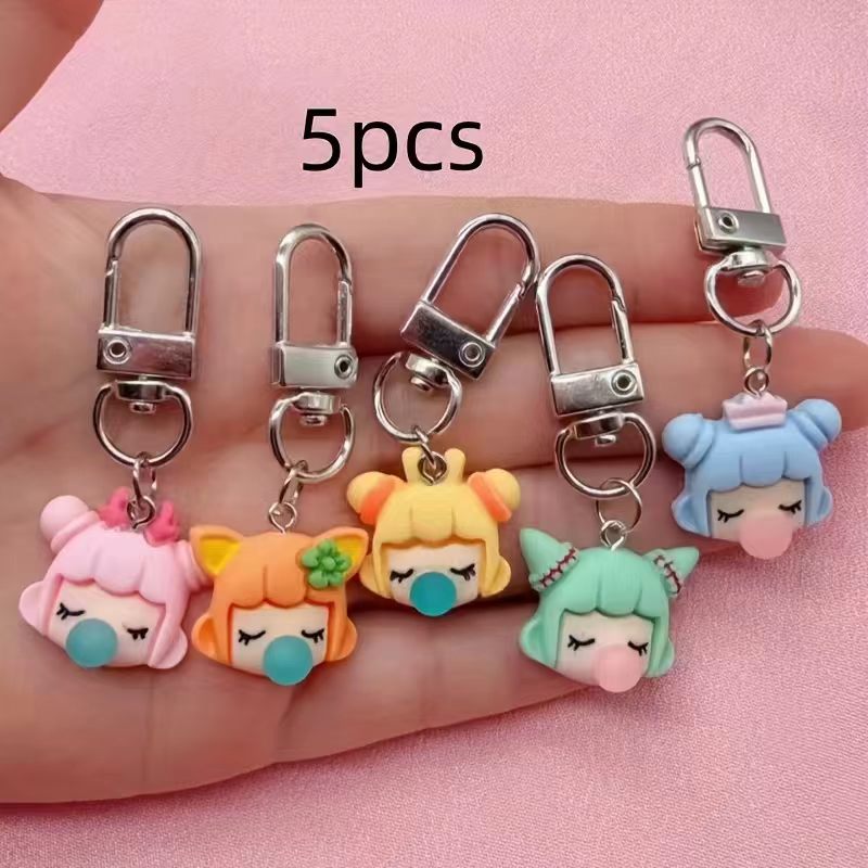 5pcs resin girl keychain, suit - Event Party recension och pris