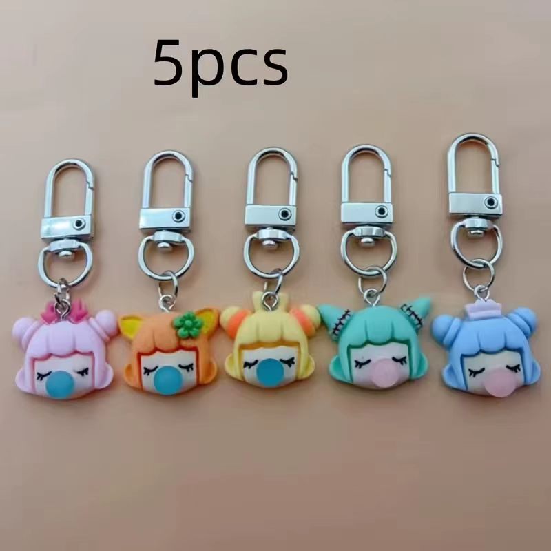 5pcs resin girl keychain, suit - Event Party recension och pris
