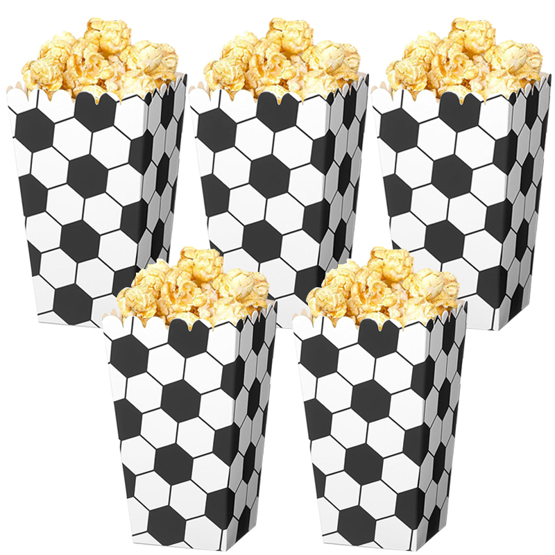 6/18Pcs  Football Popcorn Boxe - Event Party Box recension och pris