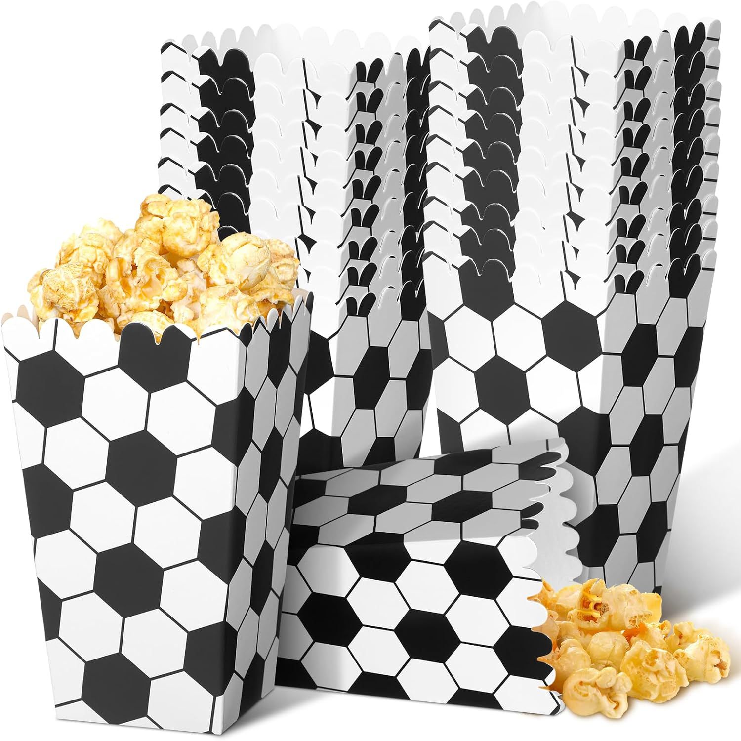 6/18Pcs  Football Popcorn Boxe - Event Party Box recension och pris