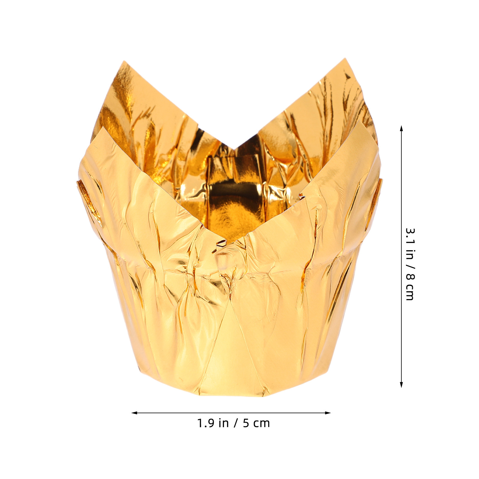 50Pcs Golden Cake Cups Premium - Plastic Cup 50Pcs recension och pris