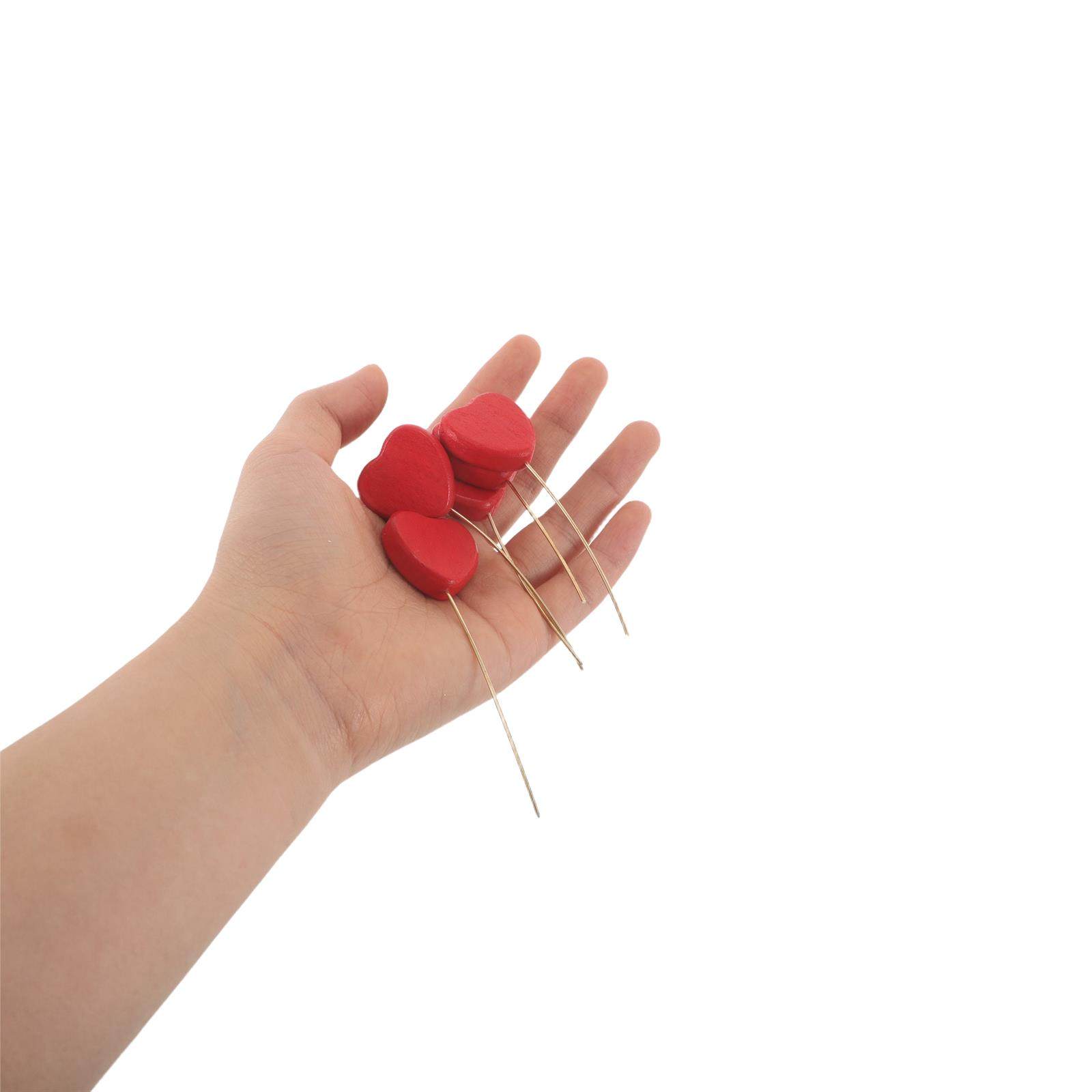 6Pcs Wood Heart Picks Decorati - Centerpiece Stick recension och pris