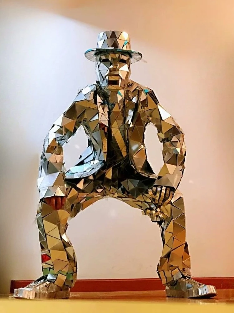 Mirror Man Costume Sliver glas - Event Party Dj recension och pris