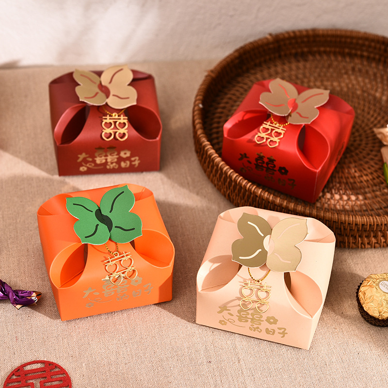 50pcs Orange Portable Gift Box - Event Party Box recension och pris