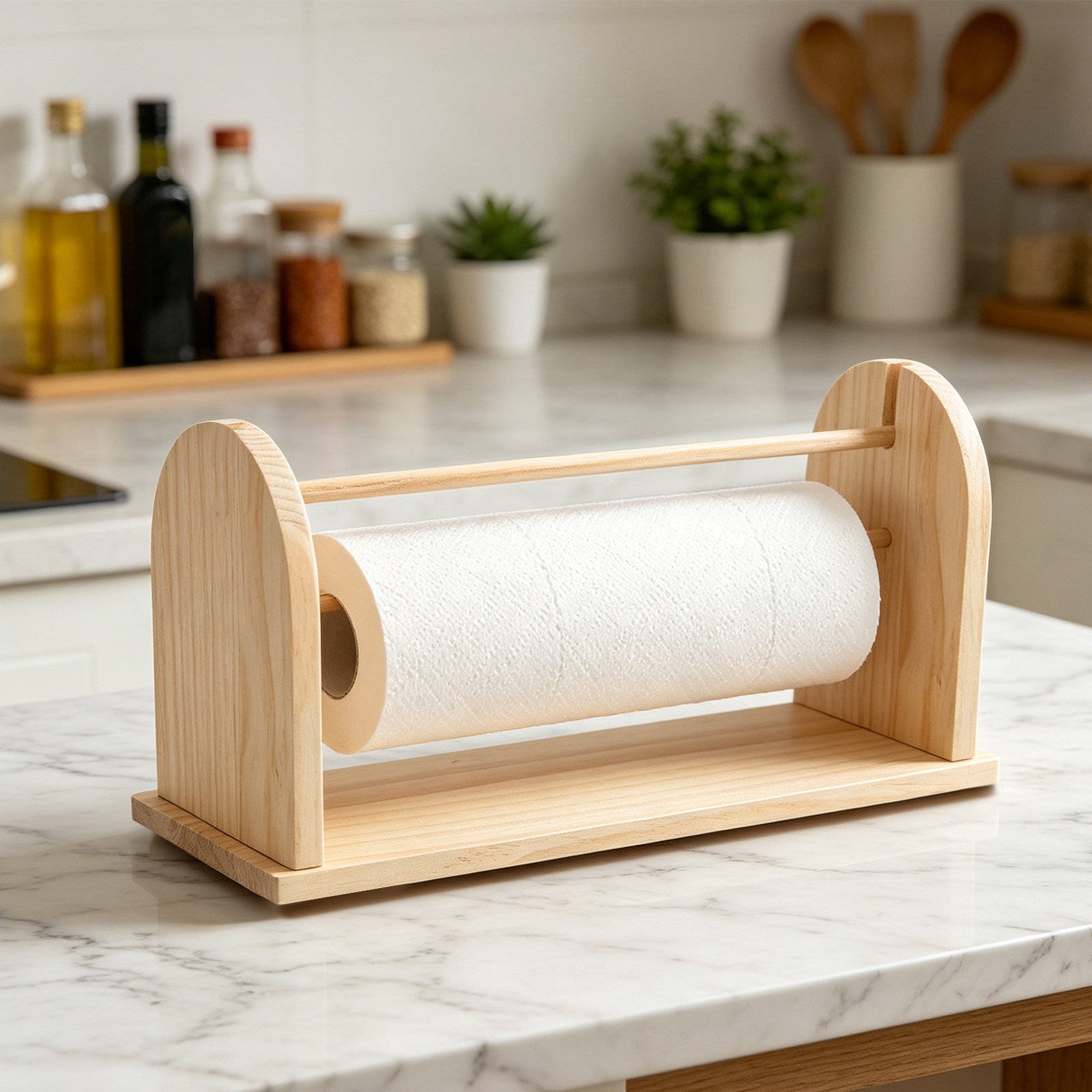 Wooden Paper Roll Holder 16.5  - Papercraft Supply Ribbon recension och pris
