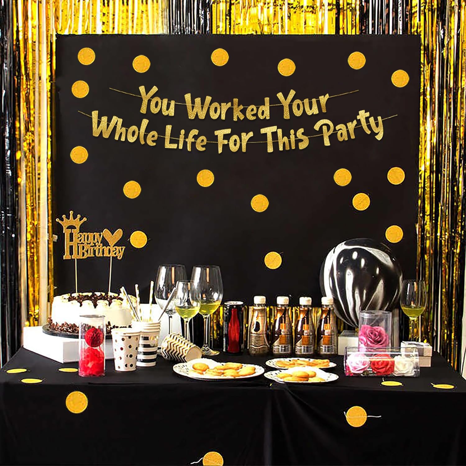 Retirement Party Decorations Y - Party Banner Gold recension och pris